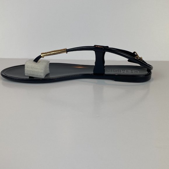 Chemistry Diana Jelly Flat Sandals Size 6 Thong Adjustable‎ Ankle Strap - Picture 3 of 10
